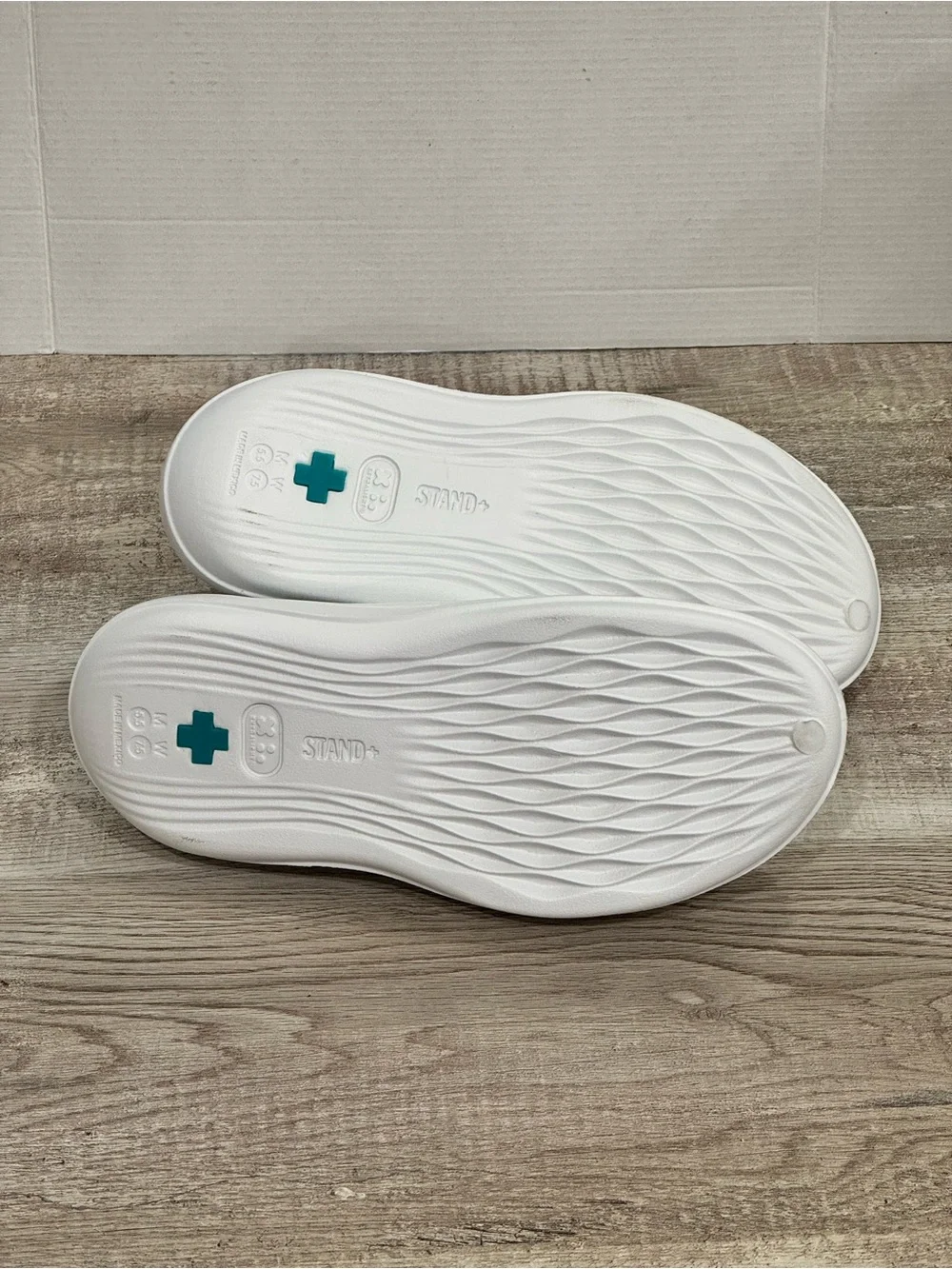 Stand+ The Standing Shoe White Slip On Clogs antigravity